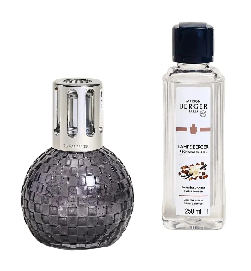 Maison Berger Duftset Glas 250 ml - Raumduft Duftlampe Geschenkset - Disco Grau