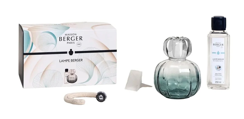 Maison Berger Geschenkset Duftlampe Glas 250 ml - Raumduft Set - Corali Verte