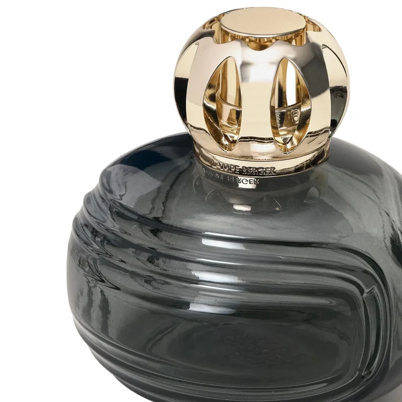 Maison Berger Duftlampe Glas 386ml - Luftreiniger Duftlampe - Enigma Gris Mousse