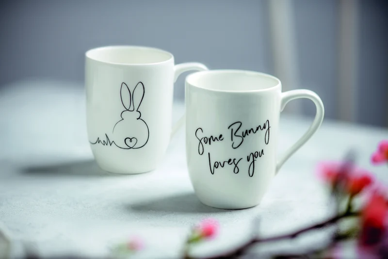 Villeroy & Boch Statement Becher mit Henkel Oster Set Hase 2tlg.