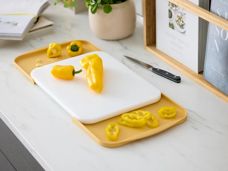 Rosti Separa Schneidebrett mit Schalen curry 39cm