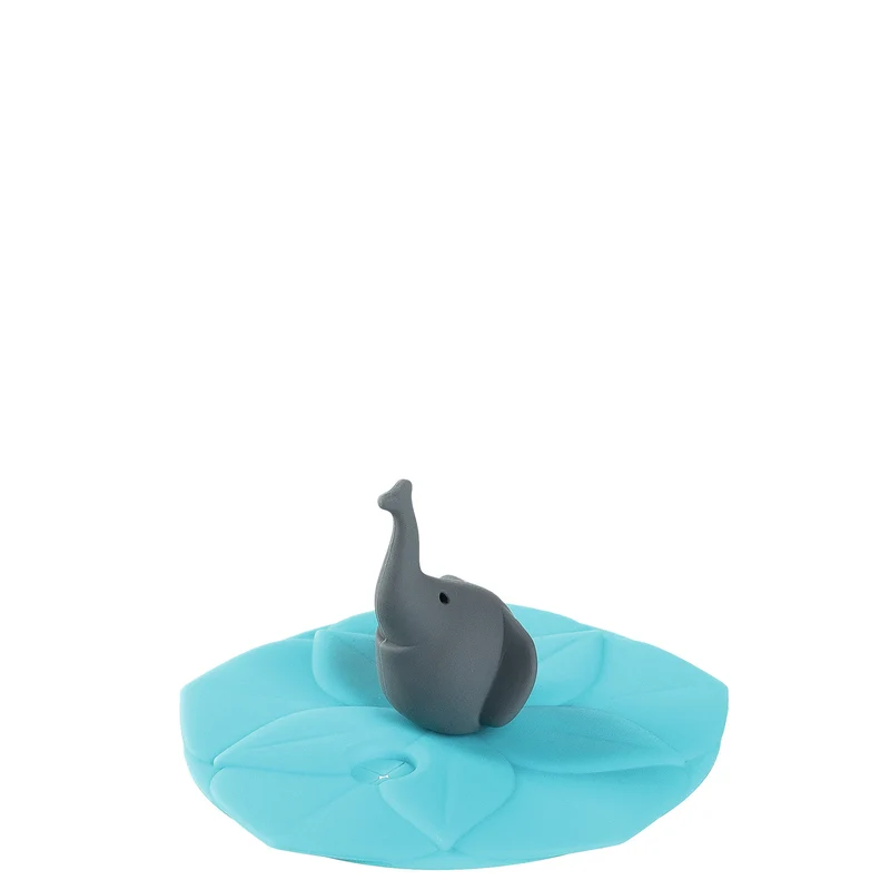 Deckel BAMBINI 9 cm türkis Elefant