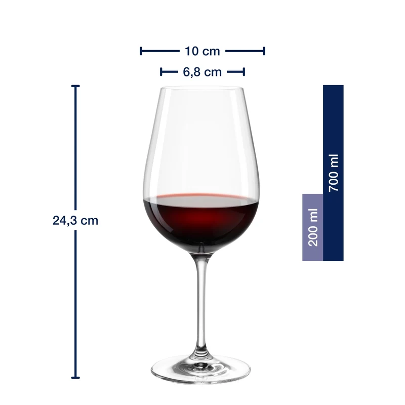 Rotweinglas TIVOLI 700 ml 6er-Set