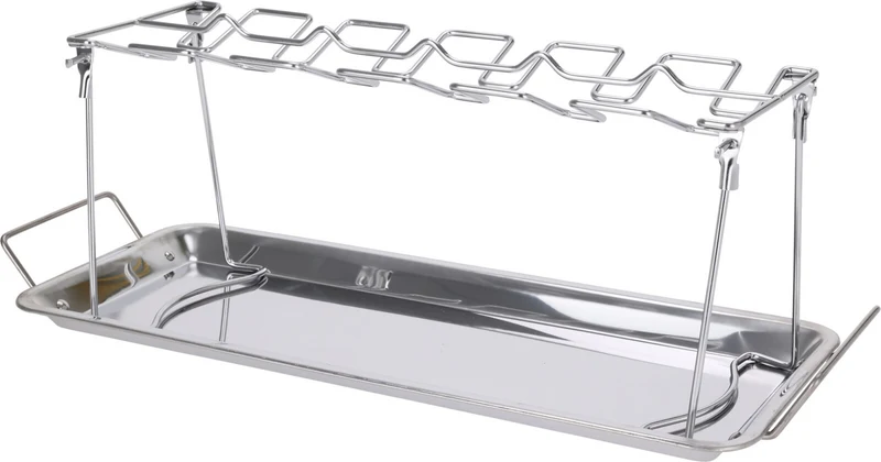 Cookinglife BBQ Hähnchenflügelhalter Fire & Flavour - Metall - Für 12 Stück Grillen