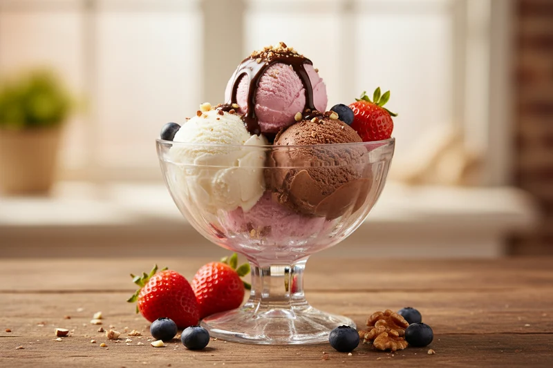 Cookinglife Eiscoupes Glas 200 ml 3er-Set - Dessertschale - spülmaschinenfest