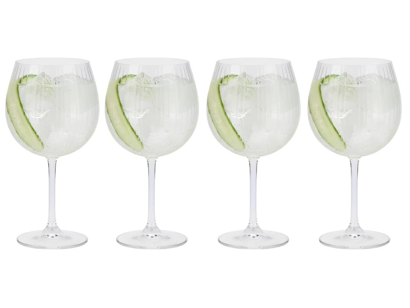 Cookinglife Gin Tonic Glas 620 ml - Set 4 - spülmaschinenfest transparent