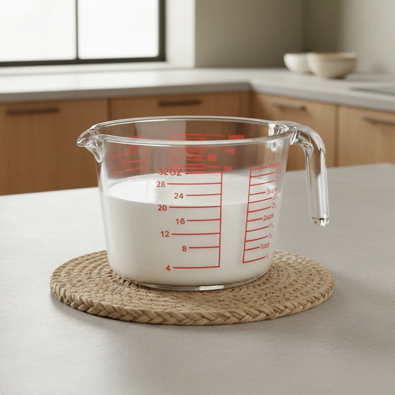 Cookinglife Messbecher Borosilikatglas 1 L - Messbecher 1000 ml - Transparent