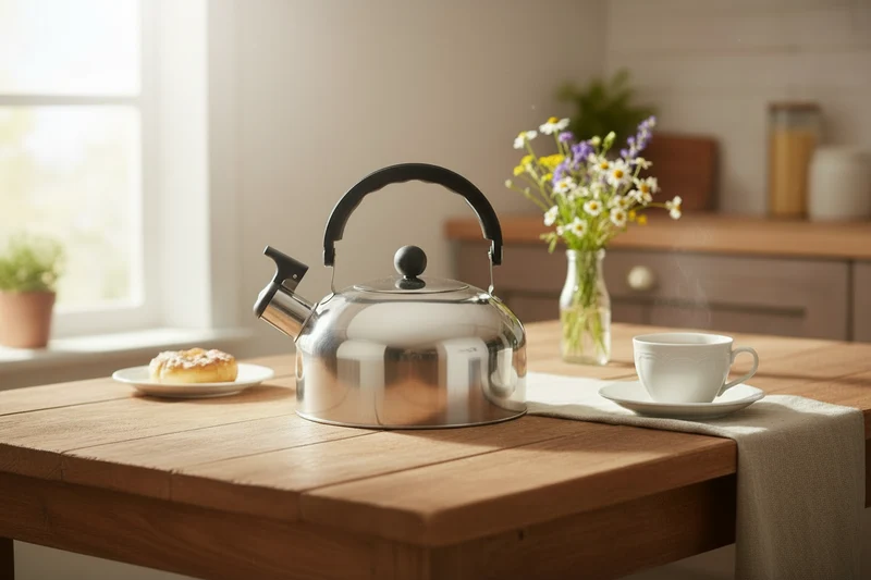 Cookinglife Flötenkessel RVS 2 Liter - Wasserkocher für Tee und Kaffee