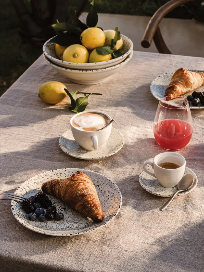 Thomas Sandora Lightbeige Kombitasse mit Untertasse Set 2tlg