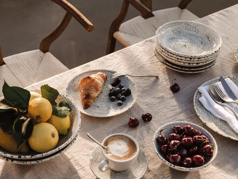 Thomas Sandora Lightbeige Espressotasse mit Untertasse Set 2tlg