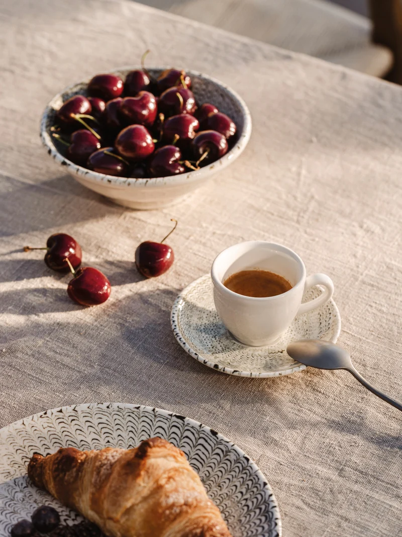 Thomas Sandora Darkblue Espressotasse mit Untertasse Set 2tlg