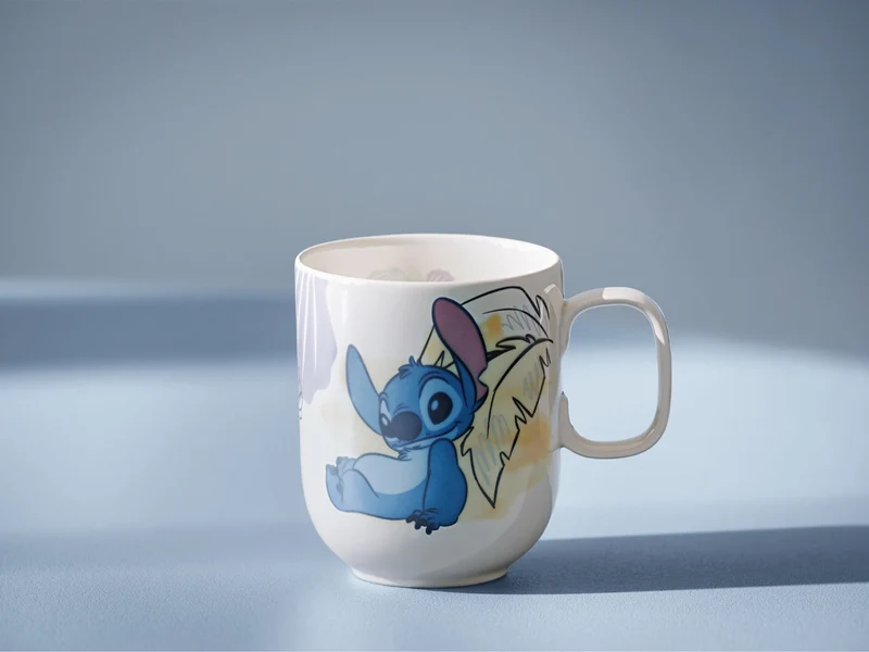 Villeroy & Boch Disney Stitch Kinderbecher mit Henkel groß weiß 0,28l