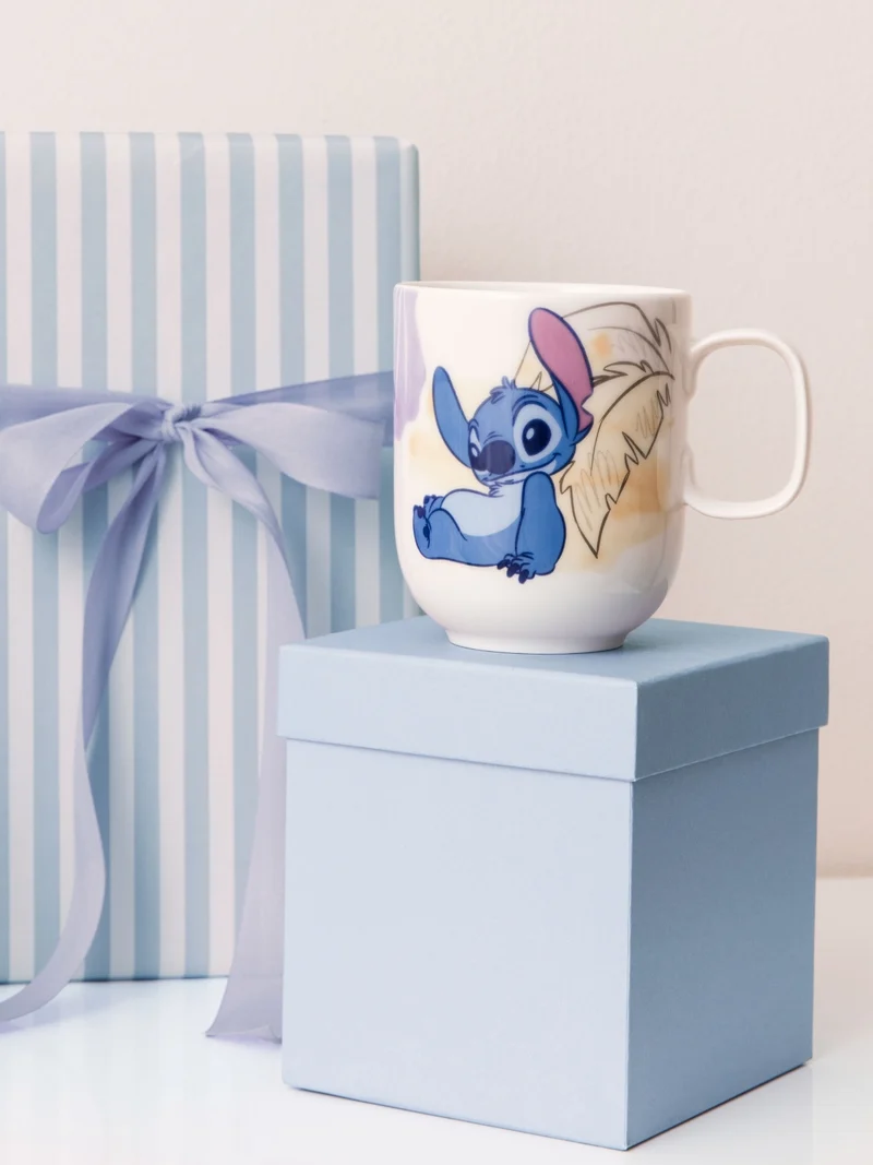 Villeroy & Boch Disney Stitch Kinderbecher mit Henkel groß weiß 0,28l