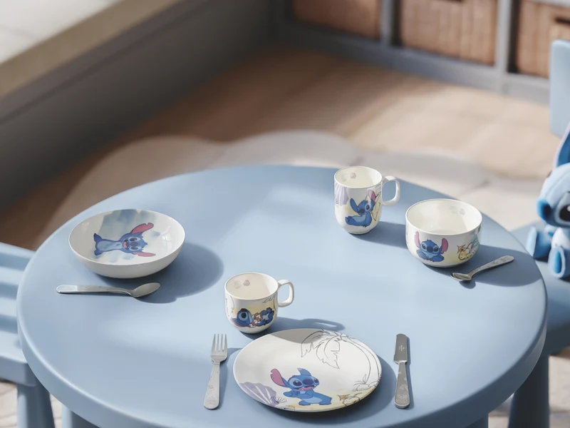 Villeroy & Boch Disney Stitch Kinderbecher mit Henkel groß weiß 0,28l