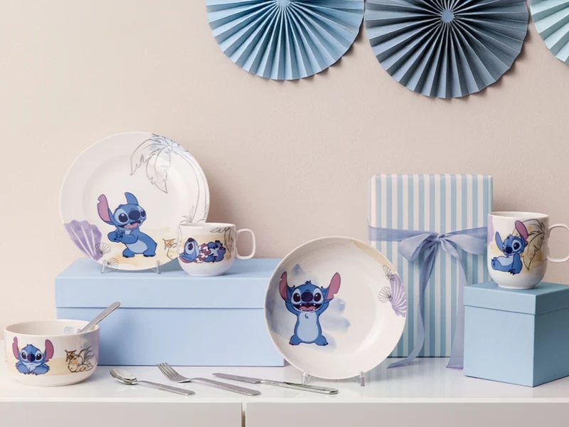 Villeroy & Boch Disney Stitch Kinderbecher mit Henkel groß weiß 0,28l