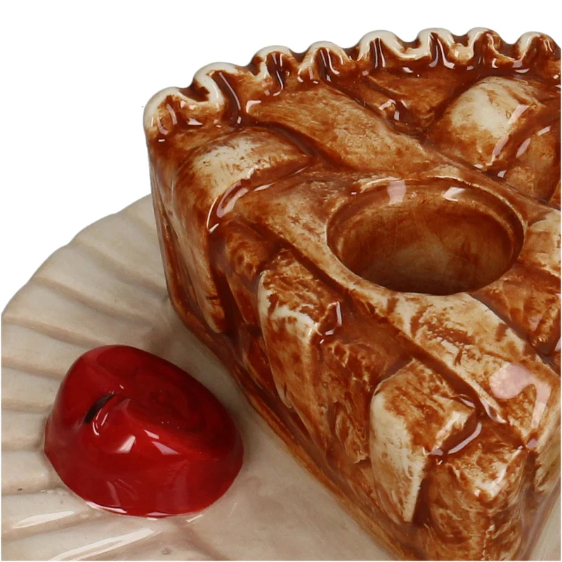 Candle Stick Pie Dolomite Brown 13.2x13.2x4.8cm