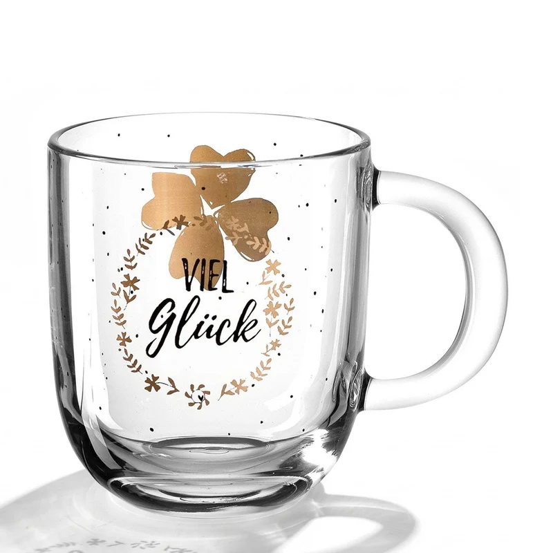 Tasse EMOZIONE 400 ml 'Viel Glück'