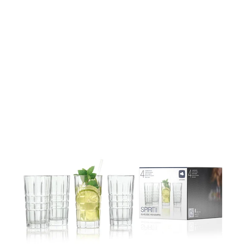 Longdrinkglas SPIRITII 260 ml 4er-Set
