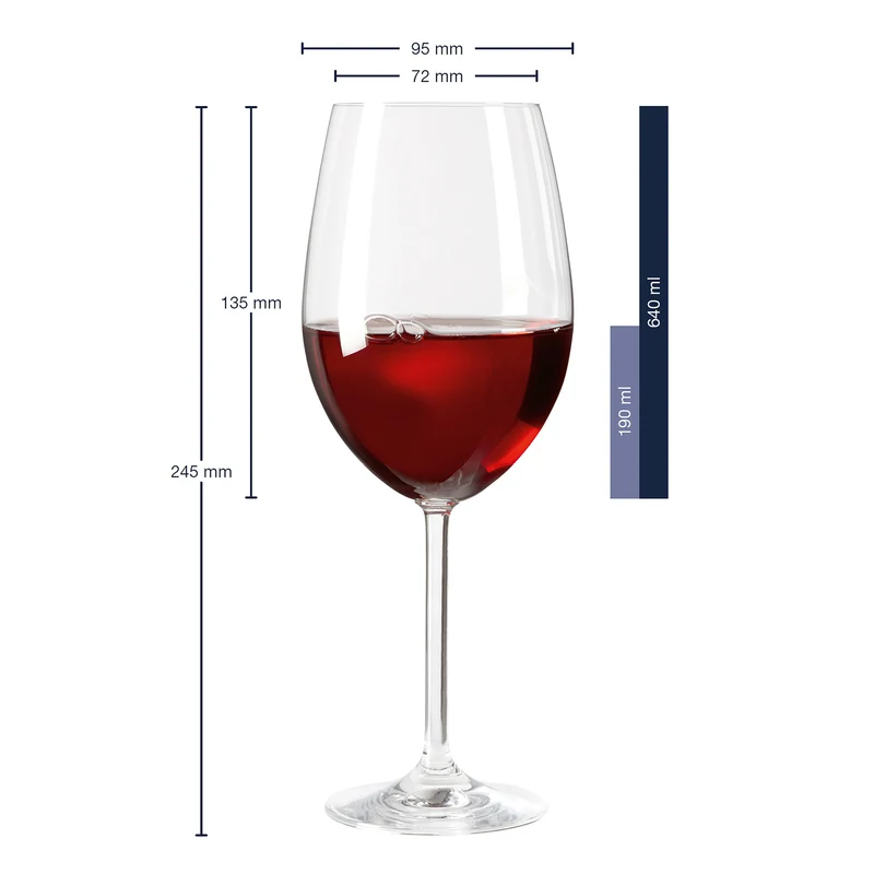 Bordeauxglas DAILY 640 ml mit persönlicher Gravur