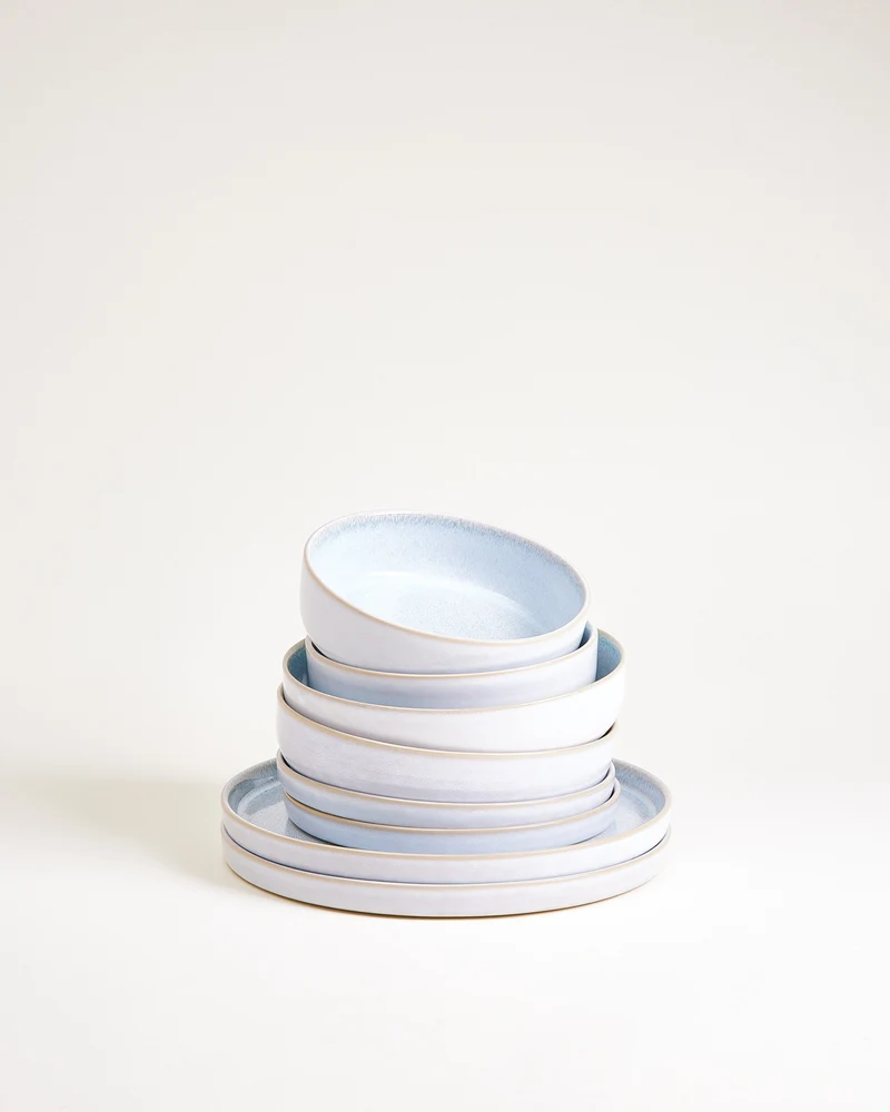 Cordoama Geschirr-Set modern azur 8-teilig