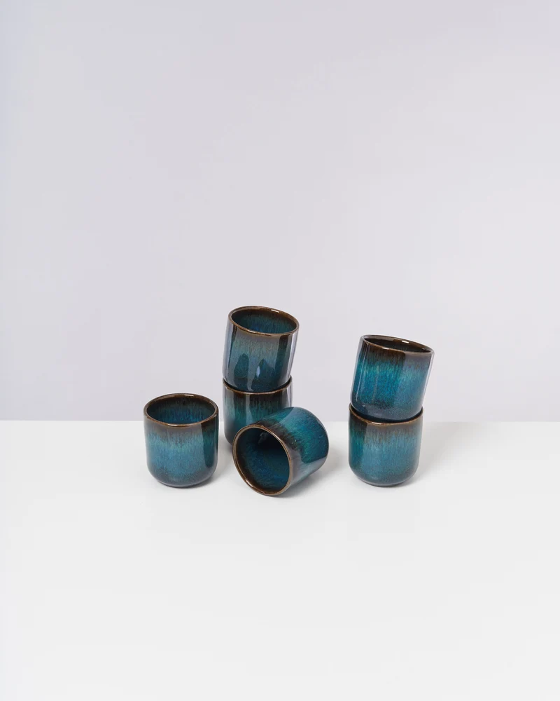 Melides Becher klein oceanblue