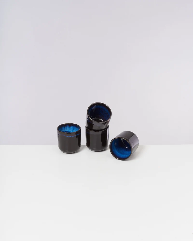 Melides Becher klein deepseablue
