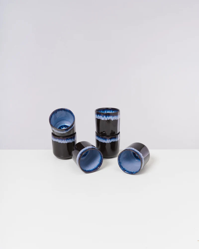 Melides Becher klein whitewater 6er-Set