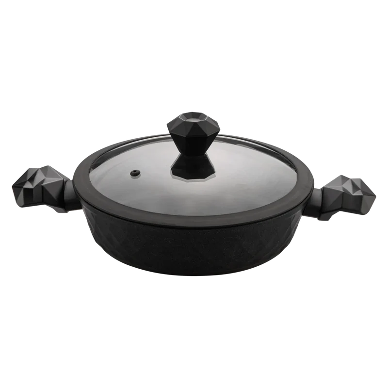Karaca Bio Diamond Braten Gemüsetopf mit antibakteriellen Griffen und Induktionsboden 26 cm 3.2l