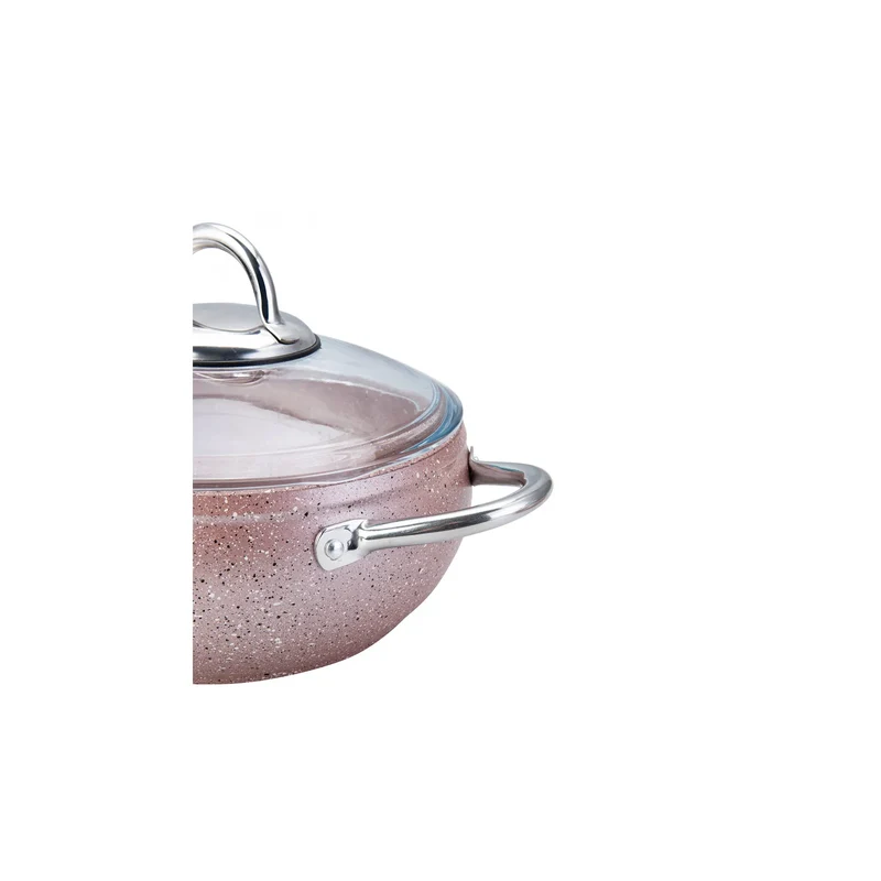 Karaca Avanos Rose Bio Granit 7 teiliges Kochtopf-Set
