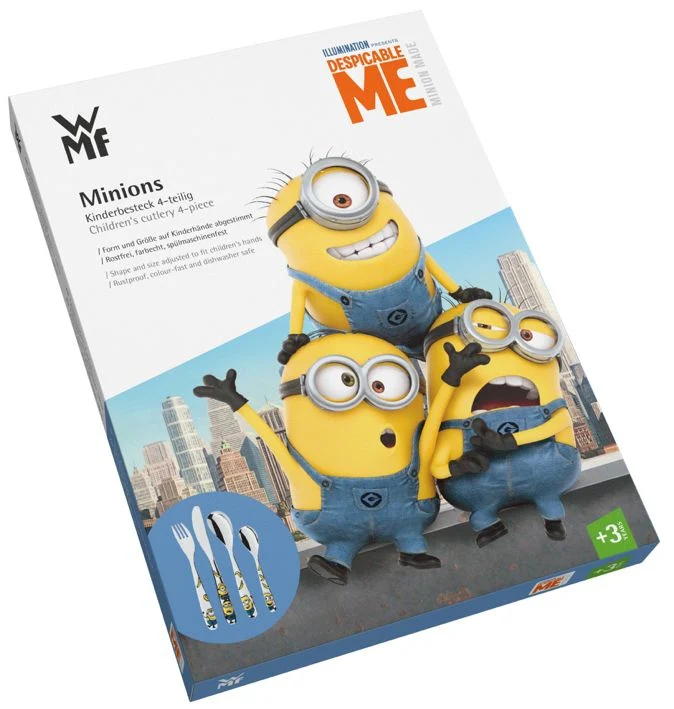 WMF Kinderbesteck Minions 4-teilig