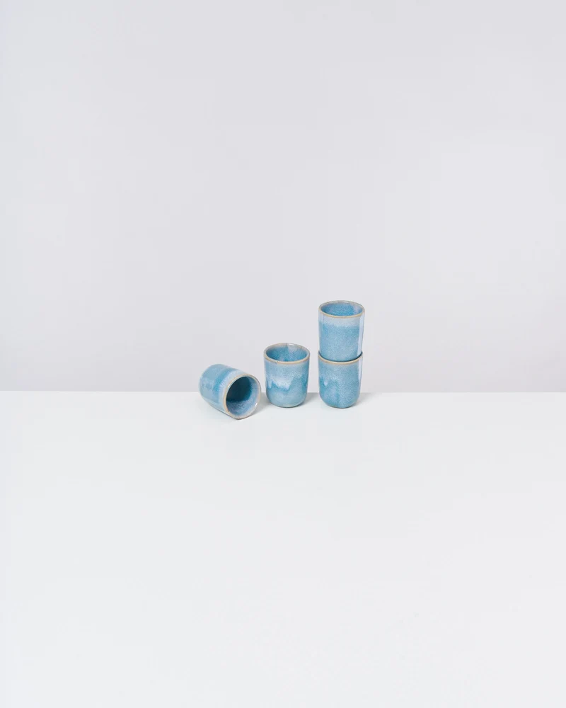 Cordoama Espressobecher aqua 4er-Set