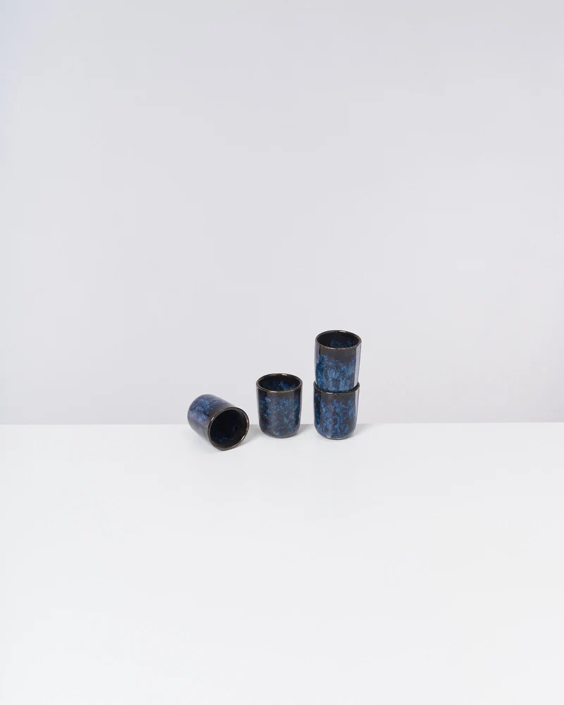 Cordoama Espressobecher dunkelblau 4er-Set