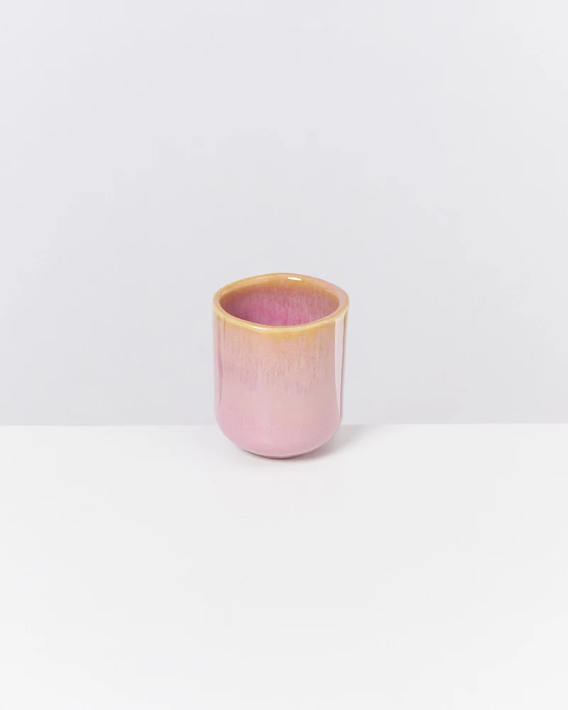 Copa Alto Espressobecher gelb rosé 4er-Set