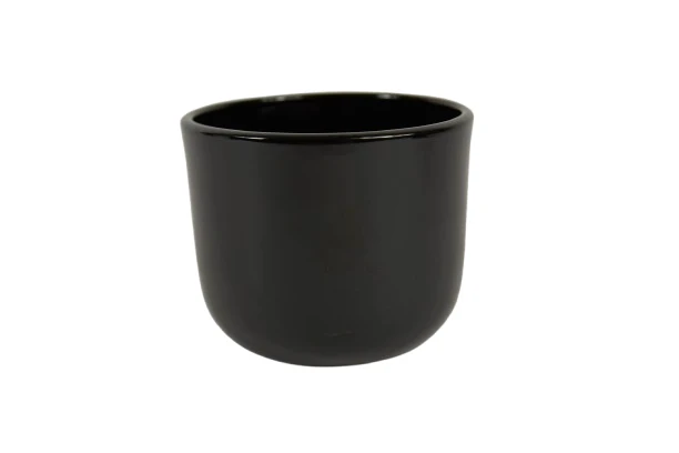 Topf Boule schwarz glänzend 12cm