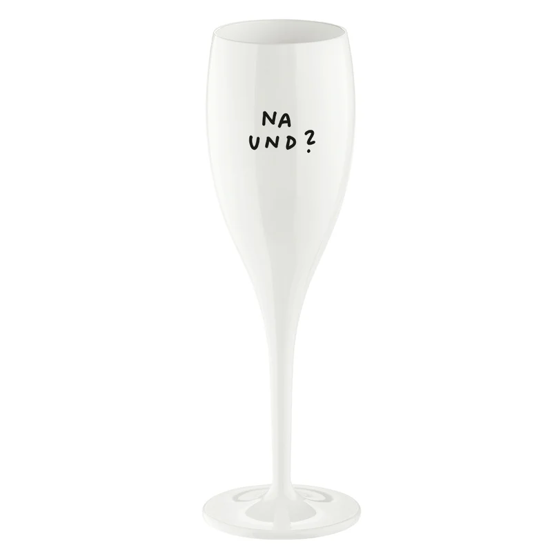 Glas mit Druck CHEERS No. 1 NA UND ?