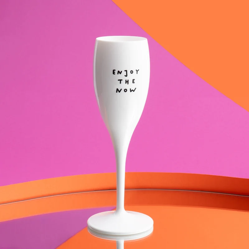 Glas mit Druck CHEERS No. 1 ENJOY THE NOW