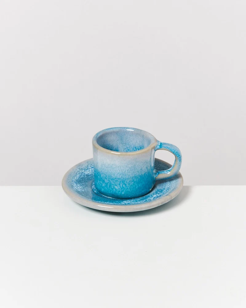 Cordoama Espressountertasse modern aqua