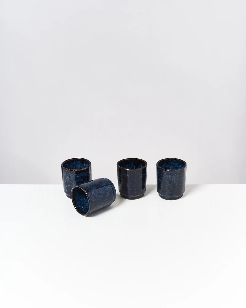 Cordoama Becher klein dunkelblau 4er-Set