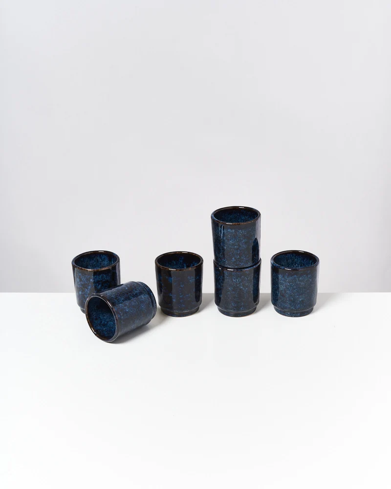 Cordoama Becher klein dunkelblau 6er-Set