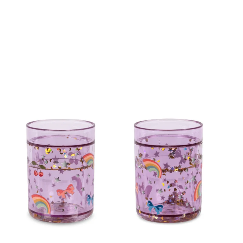 Glitzerbecher 2er Set Rainbow Twinkle