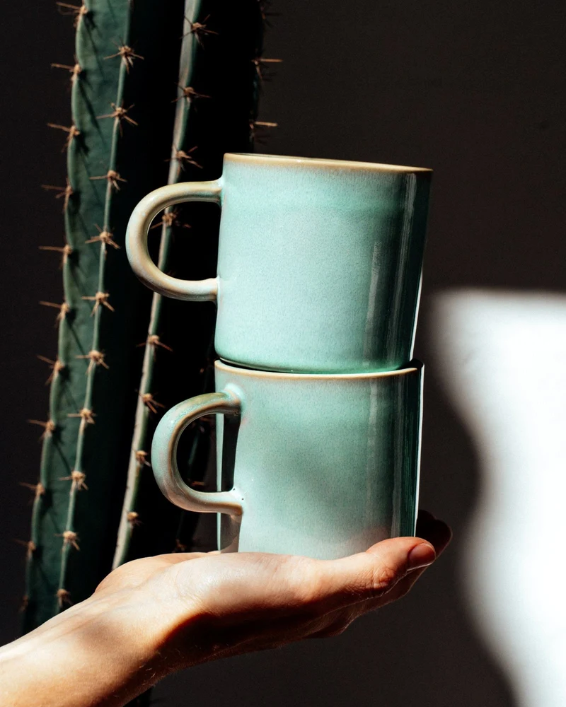 Cordoama Tasse groß modern mint