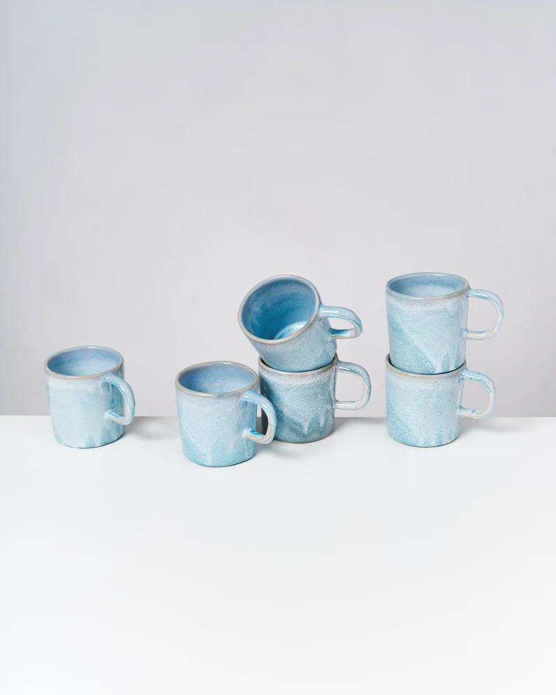 Cordoama Tasse groß modern aqua
