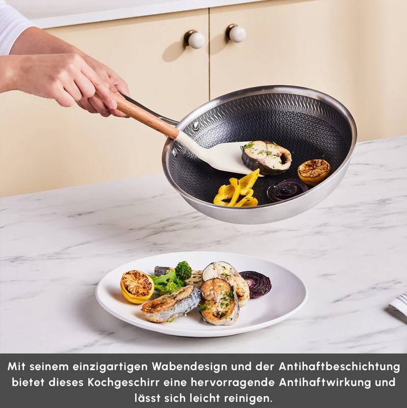 Karaca 5Ply PowerSteel 316+ Kochtopf Set, 7 Teilig