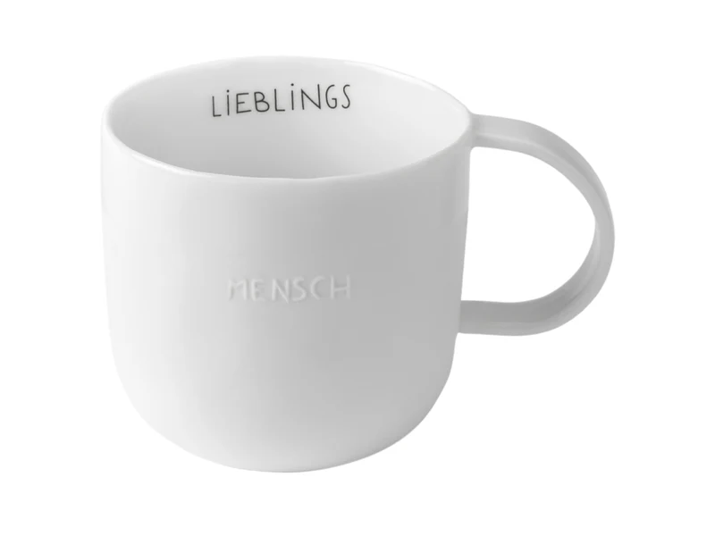 räder Guten Morgen Tasse Lieblingsmensch weiß 0,3l