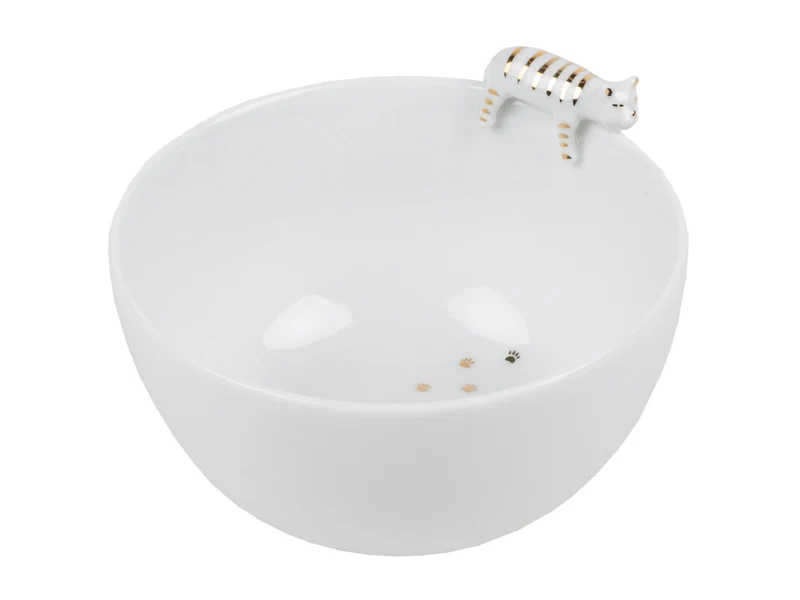 räder Porzellangeschichten Schale Katze weiß 5,5cm