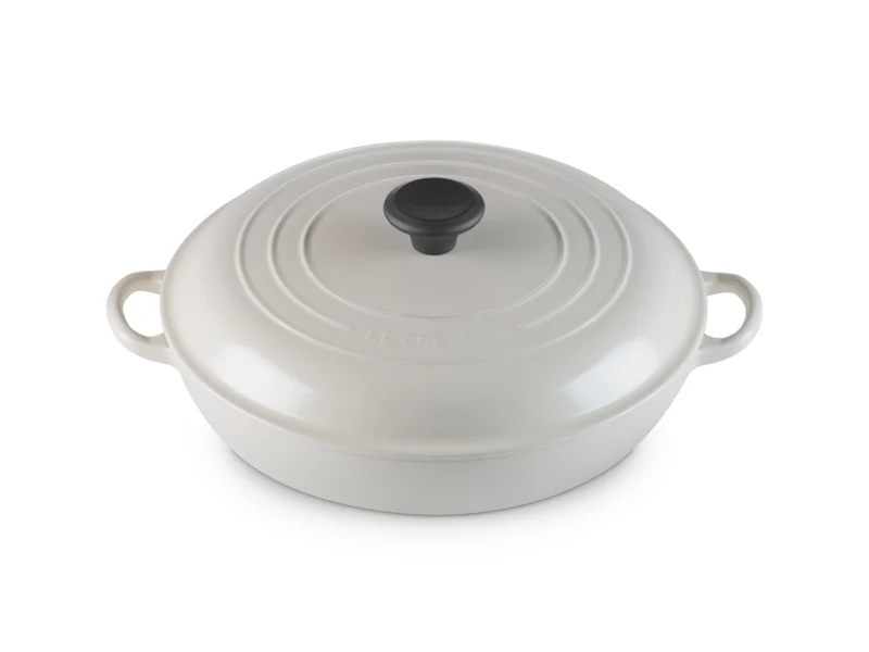 Le Creuset Gourmet-Profitopf Tradition rund mit Phenolknopf creme 30cm
