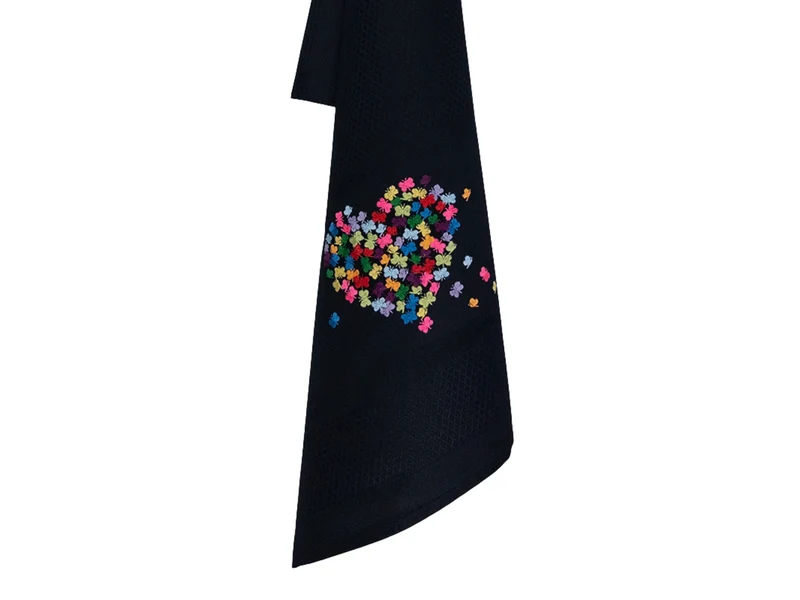 Vista Portuguese Geschirrtuch Heart of Butterfly schwarz 50x70cm