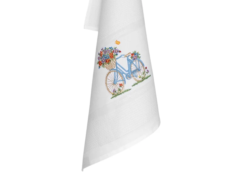 Vista Portuguese Geschirrtuch Bicycle weiß 50x70cm