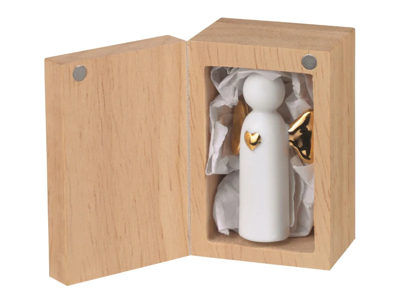 räder Glückskästchen Angel to go weiß 5,5cm