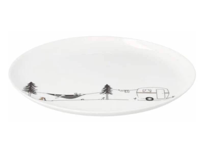 räder Hobby Geschenkteller Camping weiß 15,2cm